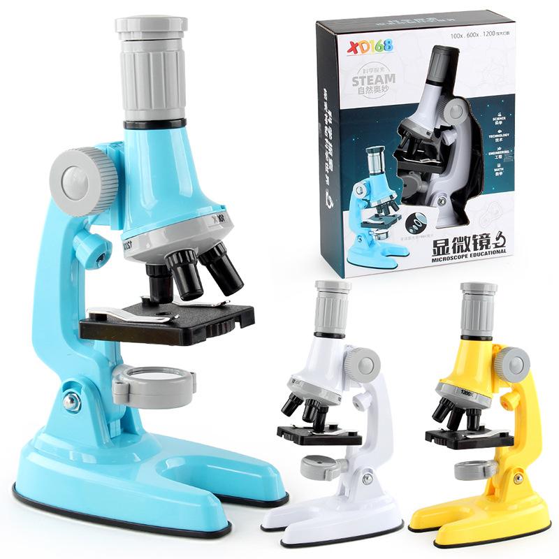 1200 Times Microscope Toy Primary School Students Scientific Biological Experiment Equipment Microscope Toy Set