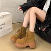 Fashion Fashionable and Versatile Flats Platform Women Ankle Boots Shoes Woman Winter 2025 Fashion Running Walking Comfort Boots
