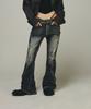 BLR Spiral Line Raw-Cut Washing Denim Pants