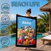 Custom Name Scooby dog Microfiber Beach Towel, Quick-Dry, for Summer Travel, Beach Essential, Picnic Essentials, Swimming Pool