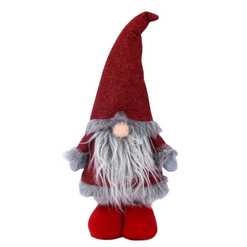 

Unique No Face Santa Ornament Portable Holiday Decors With Premium Felt Materials 36cm Wide 1