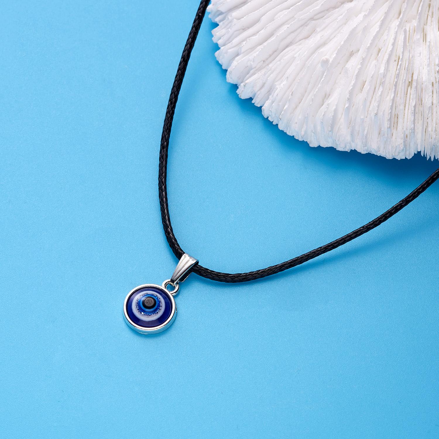 

Lucky Turkish Evil Eye Necklace Blue Eye Glass Pendant Charm Chain Choker For Women Men Jewelry Gifts