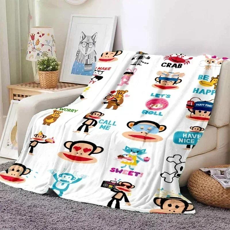 P-Paul Frank Flanell Wohnzimmer, Schlafzimmer, Schlafsofa, Picknick für Kinder, Wärme, Komfort, tragbare Decke, Geburtstagsgeschenk r2