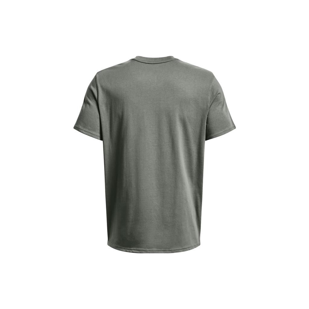 Under Armour Graphic Print Crew Neck Short Sleeve T-Shirt Men Tops Gray-Green 1373997-182
