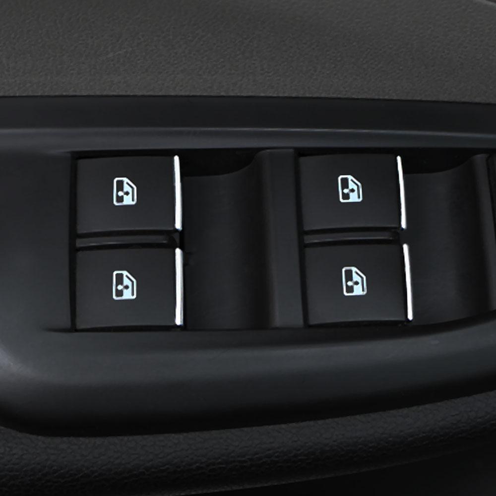 For Chevrolet Cruze 2009-2015 Car Window Lift Button Sticker Sequins 7pcs/set Trim Accessories