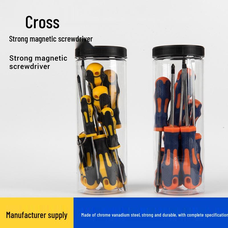 Household Multi-Functional Repair Tool Set with Taper Handle Screwdriver