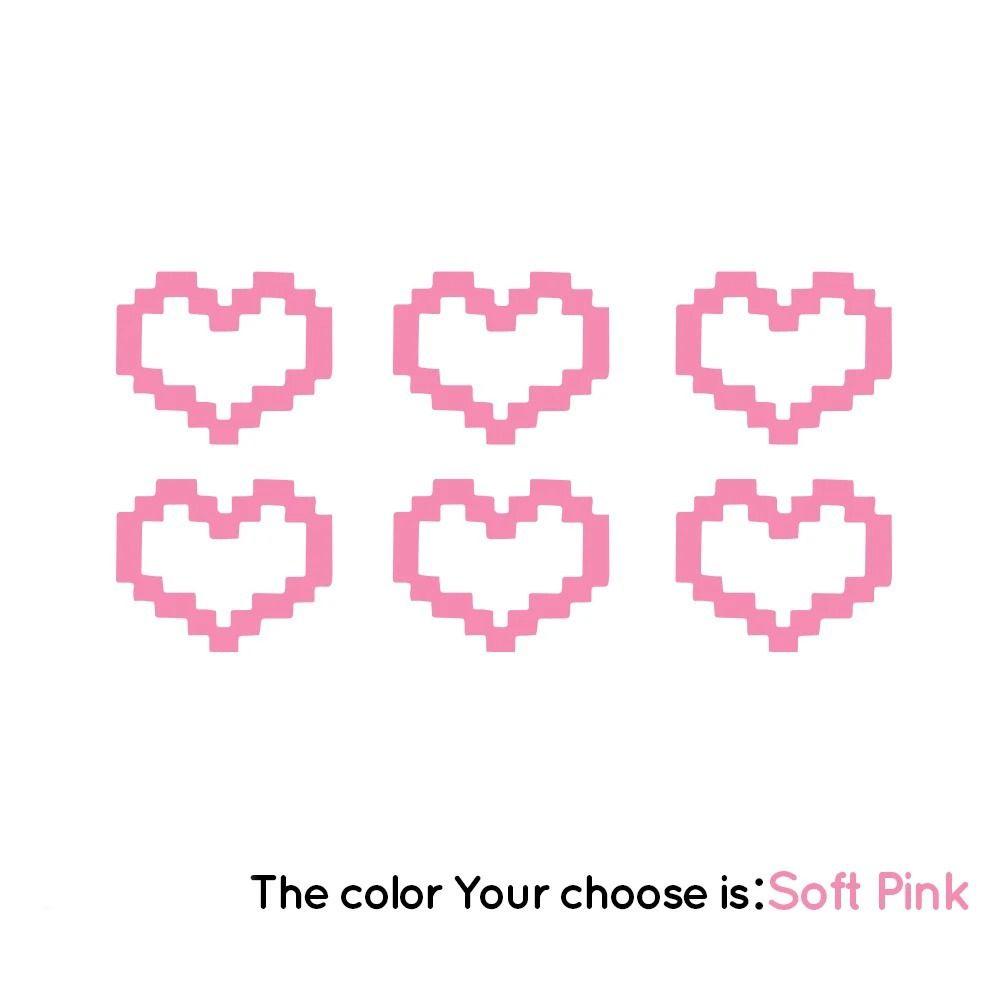 

Self-adhesive Mosaic Heart Car Stickers Car Heart Sticker For Car/Laptop/Window/Motorcycle розовый