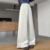 Girls' Fashionable Lace Wide-Leg Pants for Spring and Fall - Casual Straight-Leg Style for Middle and Big Girls