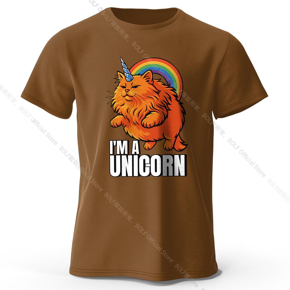 I'm A Unicorn Printed T-Shirt 100% Cotton Oversized Mythic Graphic Tees for Men Women Summer Tops Kawaii Streetwear