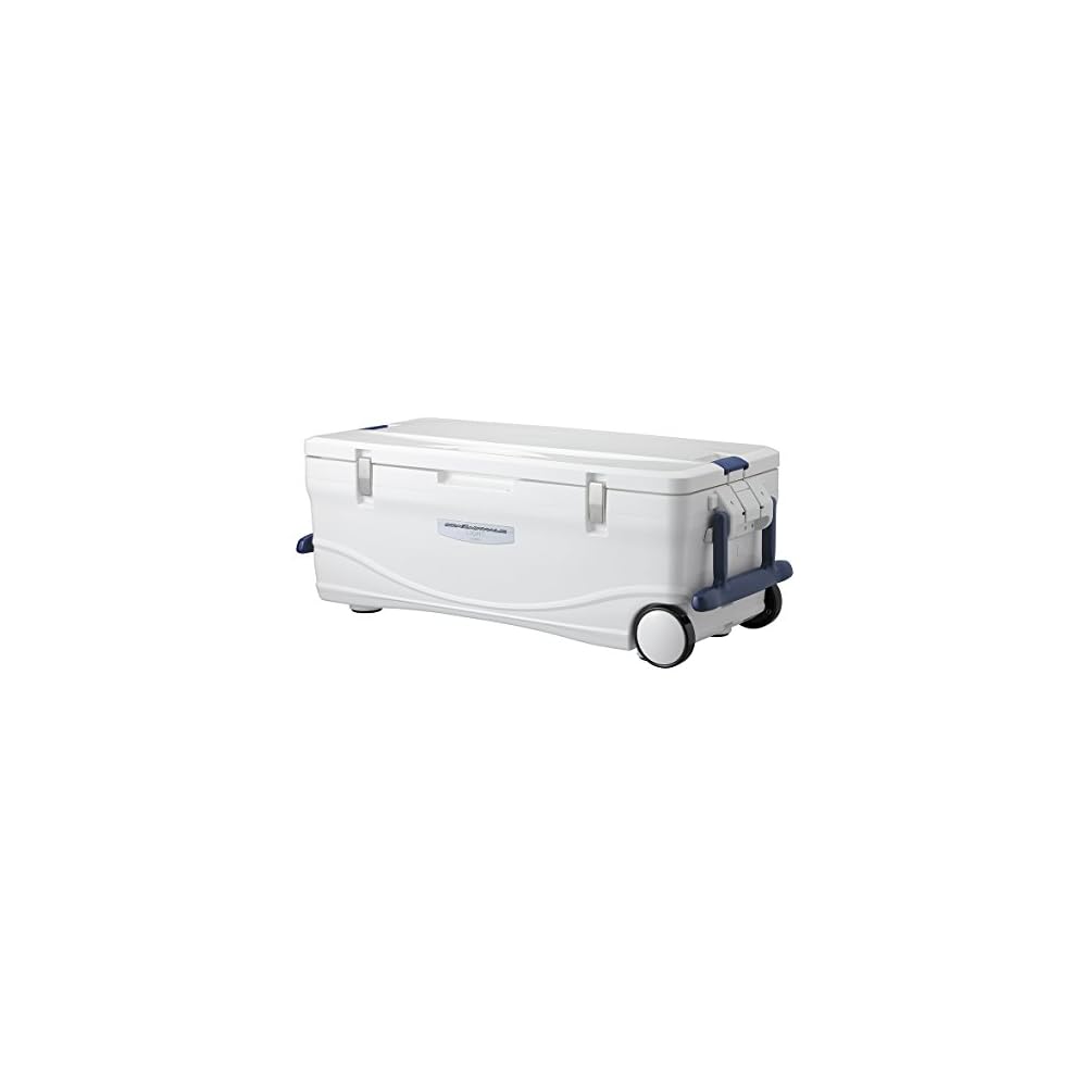 Shimano Spaza Whale Light Cooler Box 45L with Wheels Pure White