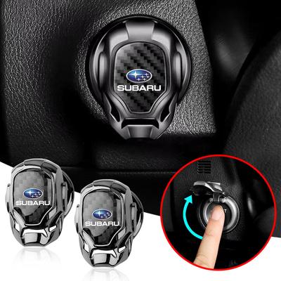 Ochranný kryt tlačítka startování jedním kliknutím do auta, dekorace emblému pro Forester XV Outback Ascent Legacy Impreza WRX STI BRZ WRC