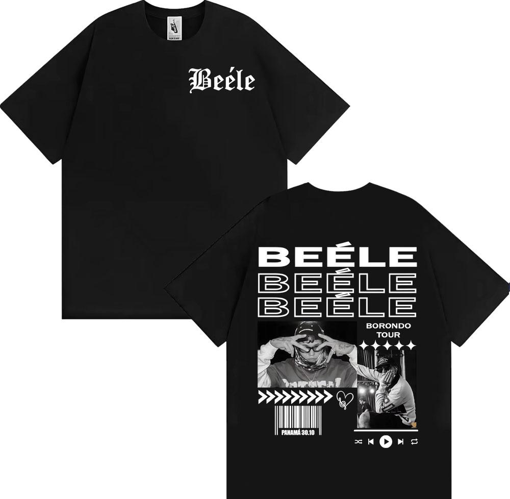 Rapper BEELE Borondo Tour Album Merch T Shirt Unisex Women Fashion Gothic Vintage Tshirts Summer Tops Oversized Tshirt Streetwear