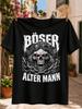 Boser Alter Unisexn Text Detailed Biker Red Eyes And Heavy Chain Artwork Unisex All Unisex All Tshirt