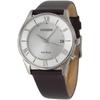 Citizen Eco-Drive Radio-Controlled Watch Men's Solar with Leather Strap and Extra Strap Silver AS1060