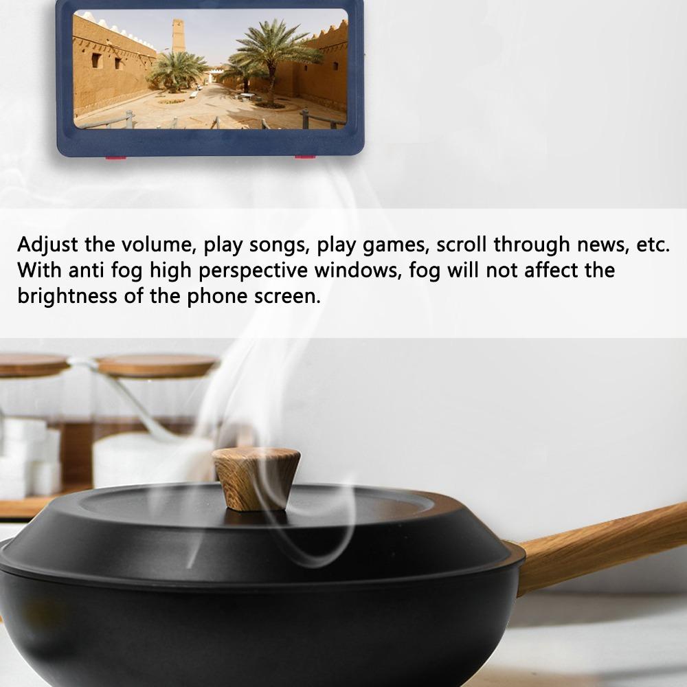 

No-drill Bathroom Phone Holder Waterproof Wall Mount Tablet Case Wall Mount Phone Stand Daily Use синій