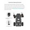 Auto Robot 4WD Carico 5KG Telaio RC Ackerman in Metallo con Motore a Doppio Encoder Servo Sterzo Ruota Anteriore Robot Programmabile Kit Fai-da-te