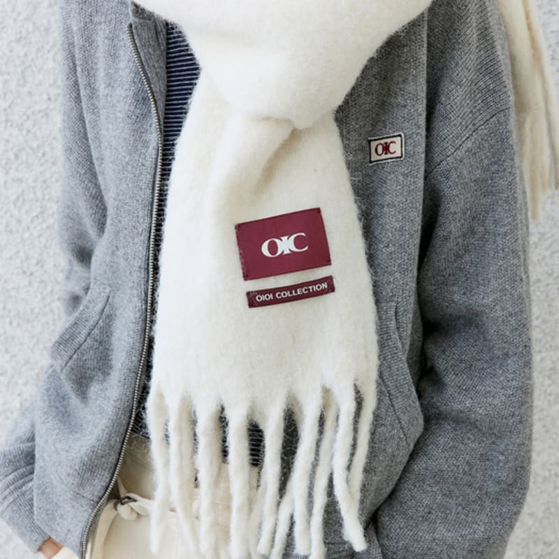 

OIOI COLLECTION Bold Solid Muffler [CREAM] FREE