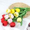 Tulip Simulation Flower, Fake Flower Prop, Plastic Material, Wedding Decoration, Living Room Bouquet Prop