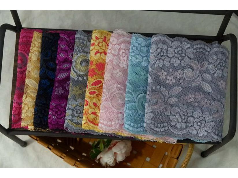 Two-Tone Stretch Lace Trim for DIY Clothing & Accessories