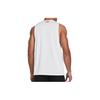 Under Armour Project Lock Malla Letra Estampada Cuello Redondo Sin Mangas Chaleco Tops Hombre Blanco 1385938-001