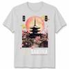 Kyoto Inspired Japanese Unisex T Shirt Tokyo Japan Temple Art Graphic Tee