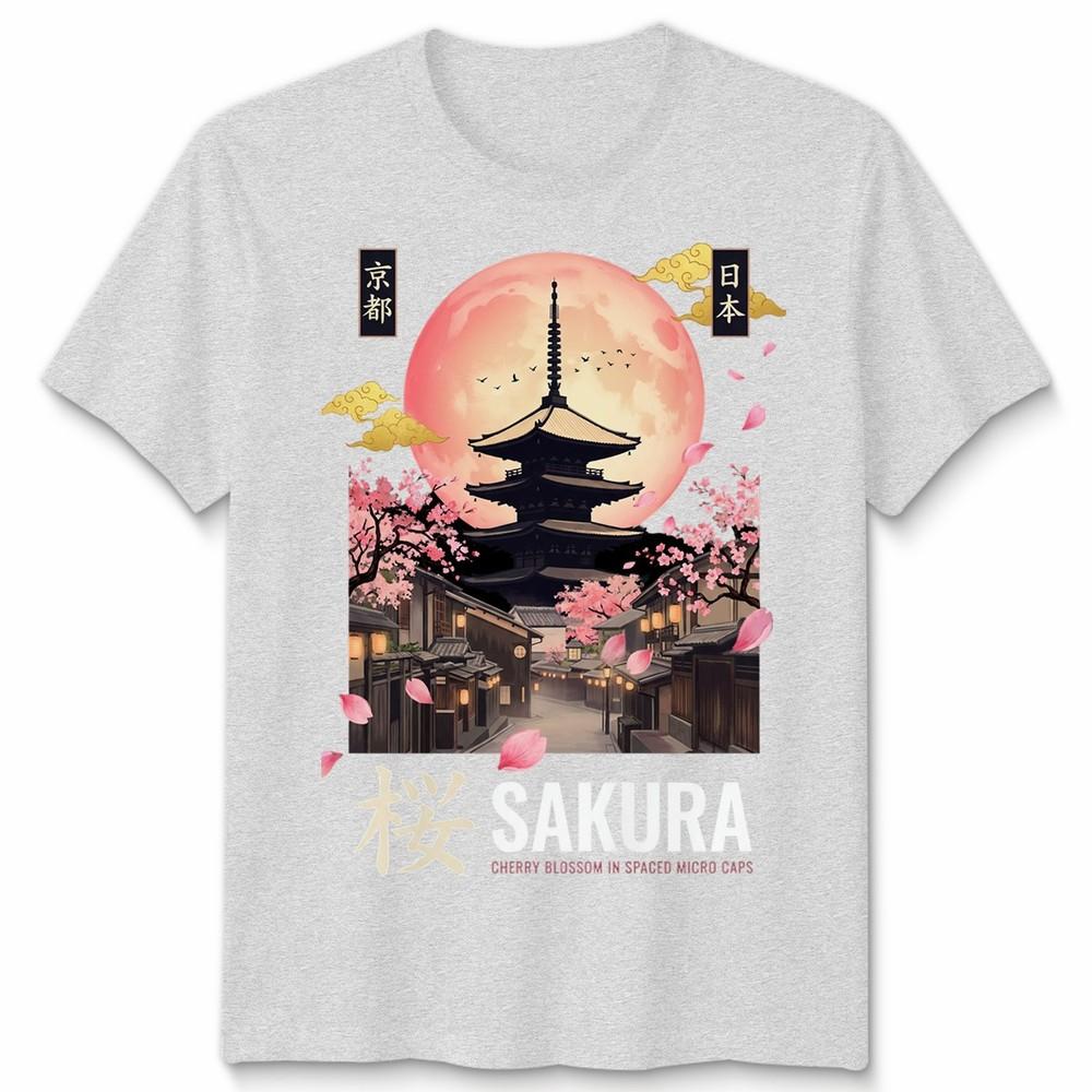 Kyoto Inspired Japanese Unisex T Shirt Tokyo Japan Temple Art Graphic Tee