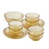 VISIONS Crystal Amber Glass Tableware 11-Piece Set