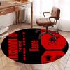Custom Name Liverpool Football Club Printed Round Rug Carpet Chair Rug Area Rug Entryway Doormats,for Office Chair Living Room Bedroom Kitchen Room.