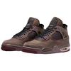 A Ma Maniére x Jordan Air Jordan 4 Slip Resistant Abrasion Resistant Mid top Vintage Basketball Shoes Unisex Brown IF3102-200