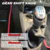 969356242r Manual 5 6 Speed Gear Shift Knob With Dust Cover Leather Gaiter Boot For Renault R Logan II 13-22 Sandero II 13-19