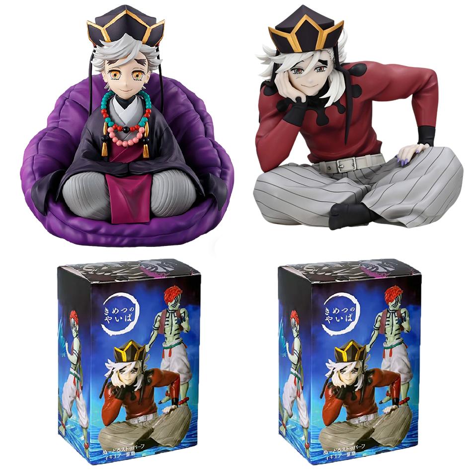2 Kinds Anime Demon Slayer Douma Premium Chokonose Noodle Stopper Anime Figure Action Figures Collection PVC Model Playthings