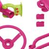 4 Pieces Playground Accessories,Pirate Ship Wheel for Kids,Pink,Outdoor Accessories