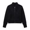 In-stock Gray Zip-up Sweater for Women, 2024 Autumn/winter Casual Elegant Commuter Long-sleeve Knit Cardigan