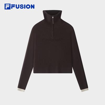 FUSION Women's High-Neck Knit Pullover