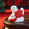 6pcs Chinese Style New Year Snake Figurine Cartoon Mini Snake Ornament  Birthday Party Gift