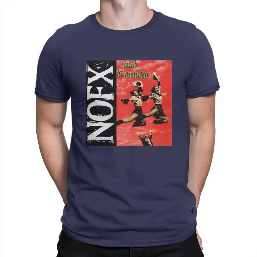 Nuova Maglietta Divertente NOFX in Cotone a Manica Corta Maglietta Musicale con Girocollo Abbigliamento Leggero e Traspirante per Outfit Estivi Freschi