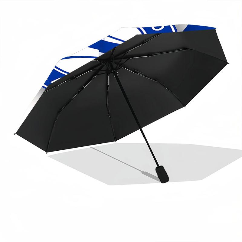 1 PC Automatic Folding Umbrella - Deportivo Alaves Pattern Portable Foldable Design With 8 Ribs Christmas Birthday Gifts