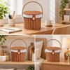 Storage Basket Lined Interior for Dining Area Decor