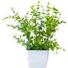 4pcs Artificial Potted Plants Small Faux Greenery for Living Room Bedroom Office Desk and Shelf Set with Natural Looking Leaves