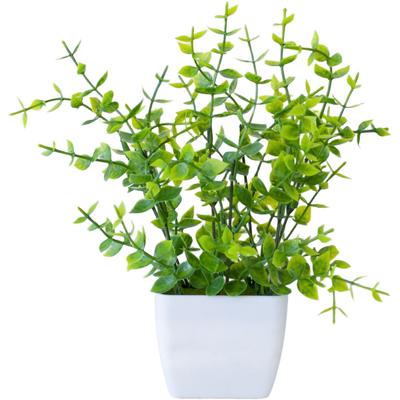 4 Pack Small Artificial Potted Plants Faux Greenery for Tabletop Shelf and Office Spaces Lifelike Leaves No Maintenance Needed