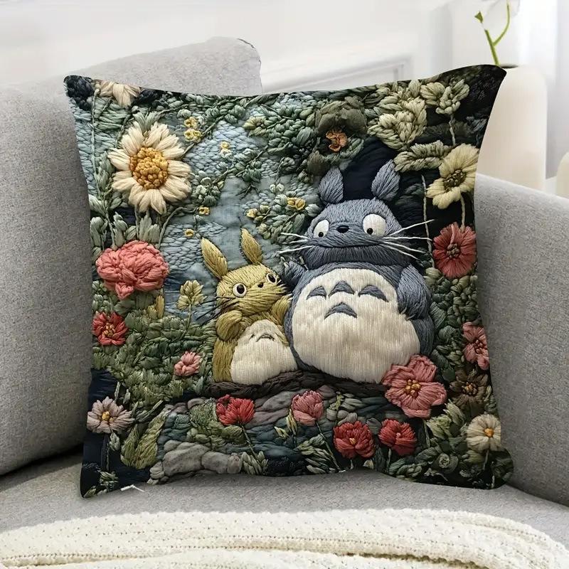 Monika Chen Unisex Vikama Cartoon Animation Cartoon Animation Home Decor Automotive Office Sofa Cushion Cover Embroidered Pillow Cover