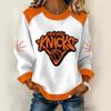 Autumn Fashionable Comfortable Casual Versatile Loose Women's Multi Color Printed Round Neck Long Sleeved T-Shirts