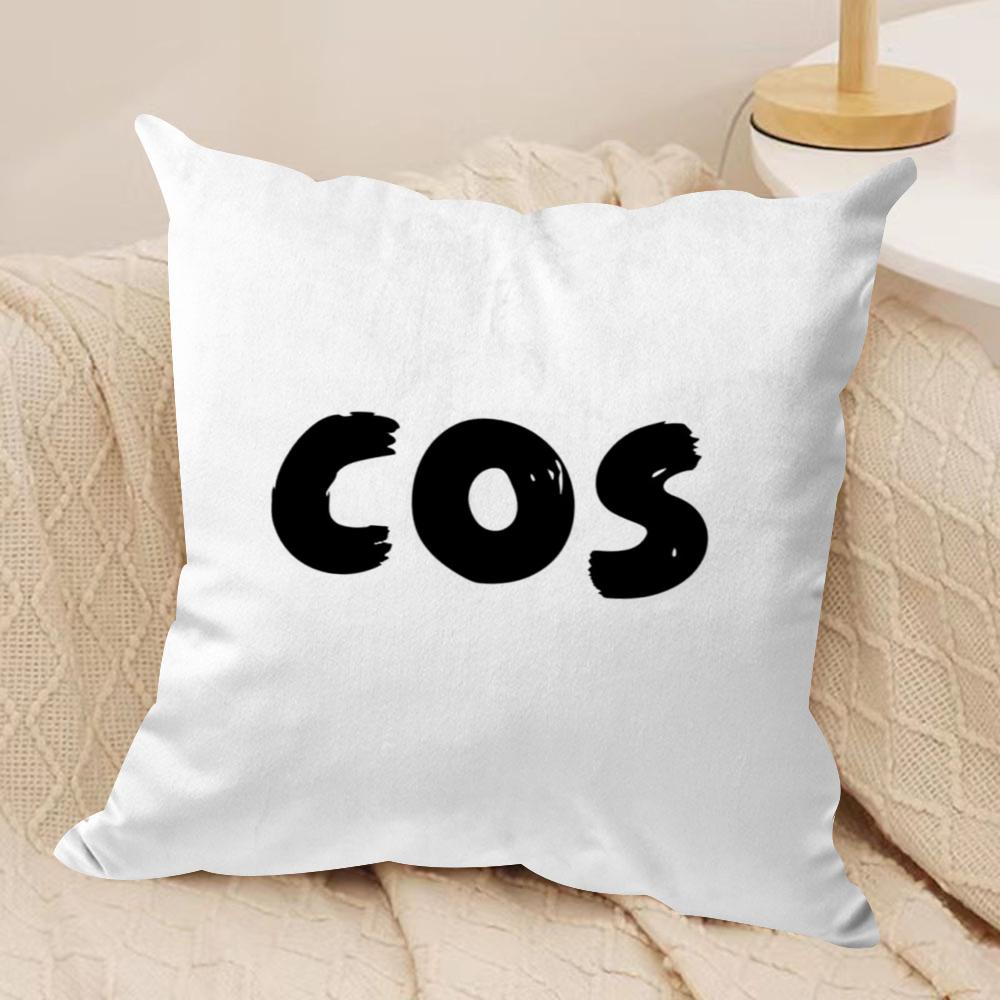 C-COS C-Collection Cushion Cover Soft Plush Fabric Double-Sided Printed Sofa Cushion Cover for All Seasons Home Decor Gift