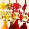 Auspicious Copper Bell Tassel Wind Chime Ornament for Living Room Entrance