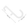 20Pcs Plastic Pegboard J Hooks Black Heavy Duty Peg Board Peg Hooks for Kitchen Wall Organizer Garage Workshop Storage