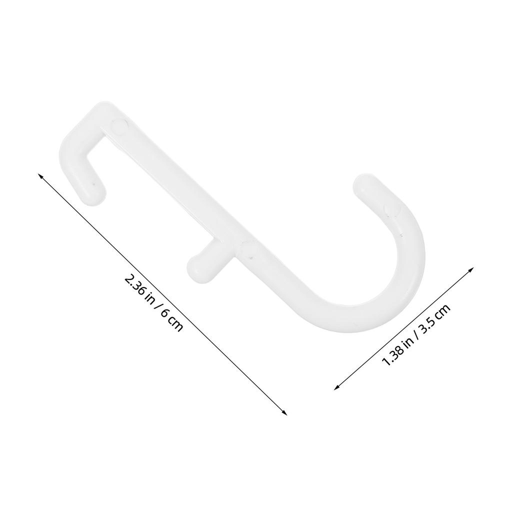 20Pcs Plastic Pegboard J Hooks Black Heavy Duty Peg Board Peg Hooks for Kitchen Wall Organizer Garage Workshop Storage