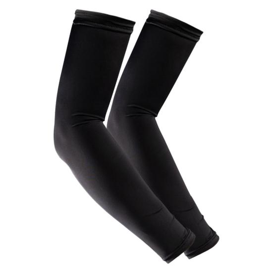 

1 пара однотонных рукавов с рукавами, высокая эластичность, тонкие влагоотводящие перчатки для взрослых, спорта на открытом воздухе, шелковые велосипедные перчатки, аксессуары для костюмов S чёрный