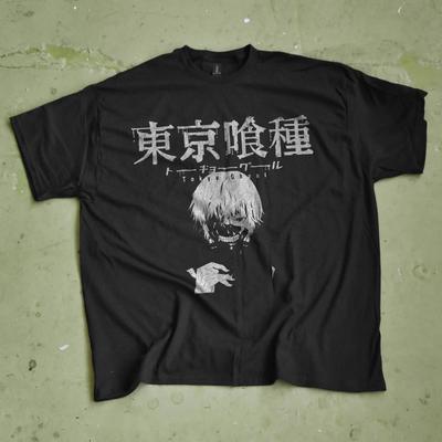 Tokyo Ghoul Anime Gewaschenes Oversize T-Shirt Ken Kaneki Anime Tee Geschenk Grunge Geek