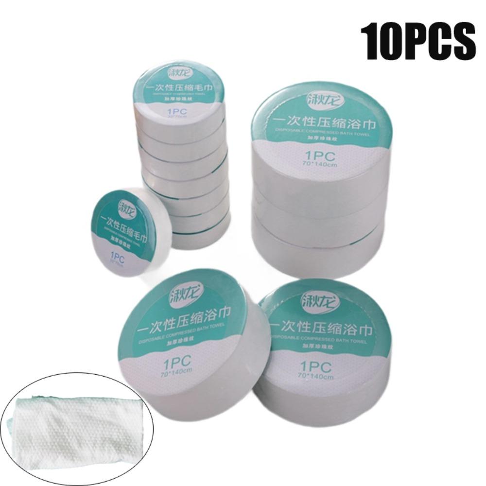 

10PCS Thicken Disposable Towel Compressed Quick-Drying Towel Portable Compressed Towel Travel Use 30×60cm-10PCS