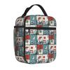 Japanese Koi Fish The Great Wave Off Tote Insulated Lunch Bag Kanagawa Carry Food Bags Leakproof Thermal Cooler Work Large Bento